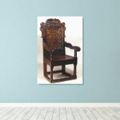 Toile Un fauteuil Charles I, milieu des années 1600 (Insitu (Plancher de Bois))