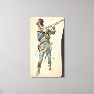 Toile Un fusilier des Jaegers autrichiens