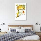 Toile Un garçon lance une boule de neige (Insitu(Chambre))