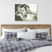 Toile Un garçon qui fait son visage (Insitu(Chambre))