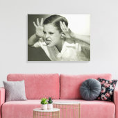 Toile Un garçon qui fait son visage (Insitu(Salon))