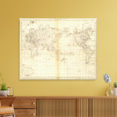 Toile Un graphique du monde (Insitu(Salon))