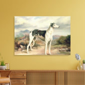 Toile Un Greyhound dans un paysage vallonné (Insitu(Salon))