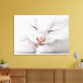 Toile Un gros plan extrême d'un très jeune blanc (Insitu(Salon))