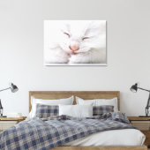 Toile Un gros plan extrême d'un très jeune blanc (Insitu(Chambre))