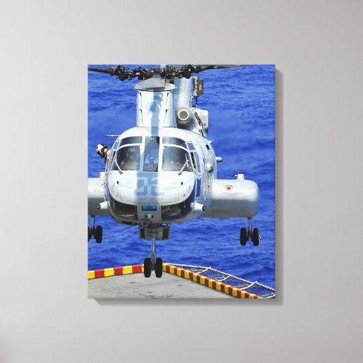 Toile Un hélicoptère CH-46E Sea Knight (Recto)
