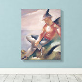 Toile Un homme (Insitu (Plancher de Bois))