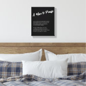 Toile "Un homme à louer" (Insitu(Chambre))