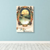 Toile Un Homme Dans La Sorcière De La Lune Jack-o'-lante (Insitu (Plancher de Bois))