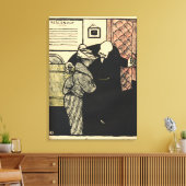 Toile Un homme digne conduit une jeune femme dans son (Insitu(Salon))