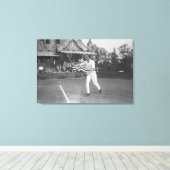 Toile Un homme joue au tennis à Washington DC Tournament (Insitu (Plancher de Bois))