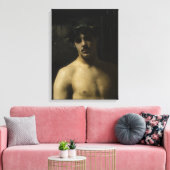 Toile Un homme porte des lauriers (Insitu(Salon))