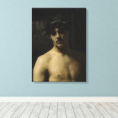 Toile Un homme porte des lauriers (Insitu (Plancher de Bois))