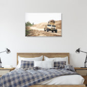 Toile Un Humvee assure la sécurité (Insitu(Chambre))