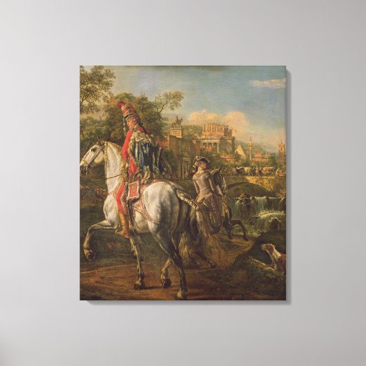 Toile Un Hussar à cheval, 1773 (Recto)