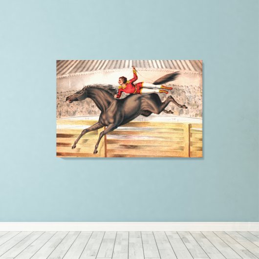 Toile Un Interprète De Cirque À Cheval De Voûte (Insitu (Plancher de Bois))