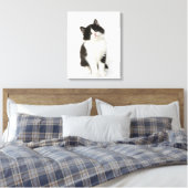 Toile Un jeune chaton assis regardant la caméra (Insitu(Chambre))