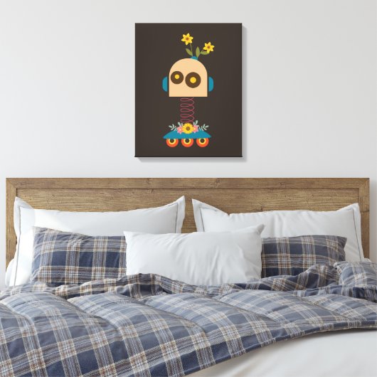 Toile Un joli robot design pour enfants (Insitu(Chambre))