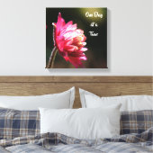 Toile Un Jour À La Fois Citer Fleur Au Soleil (Insitu(Chambre))