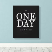 Toile Un jour - Cadeau étudiant Citation en noir et blan (Insitu (Plancher de Bois))