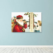 Toile Un joyeux Noël par Ellen Clapsaddle (Insitu (Plancher de Bois))