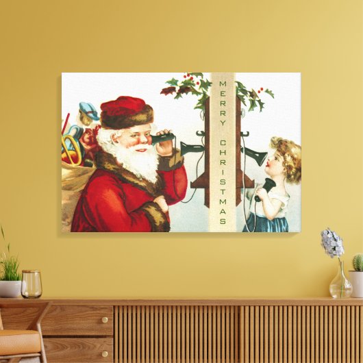 Toile Un joyeux Noël par Ellen Clapsaddle (Insitu(Salon))