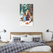 Toile Un joyeux Noël Père Noël avec (Insitu(Chambre))