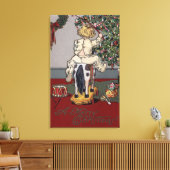 Toile Un joyeux NoëlKid sur un Rocking Horse (Insitu(Salon))