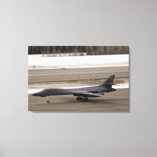 Toile Un Lancer B-1B effectue une touche et va (Recto)