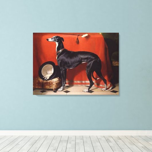 Toile Un landseer Edwin Un Greyhound favori du Prince Al (Insitu (Plancher de Bois))