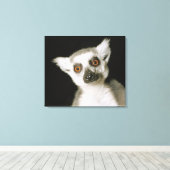 Toile Un lémur. (Insitu (Plancher de Bois))