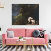 Toile Un lion attaquant un cheval par George Stubbs (Insitu(Salon))