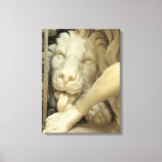 Toile Un Lion léchant le pied de Daniel (Recto)
