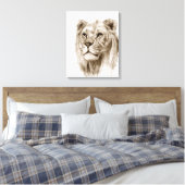 Toile Un Lion - Sans Fierté, Dessin, Dessin (Insitu(Chambre))