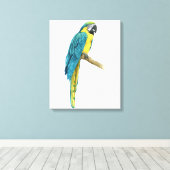 Toile Un Macaw Turquoise (Insitu (Plancher de Bois))