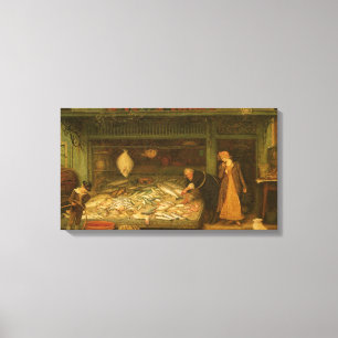 Toile Un magasin de pêcheurs par Frederick Walker