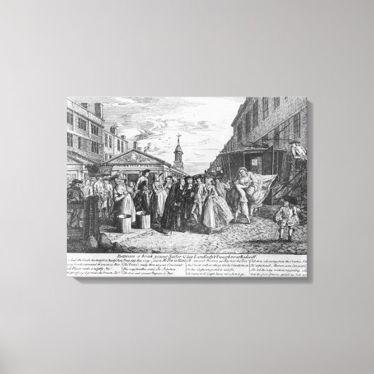 Toile Un Mariage de flotte, 1747 (Recto)