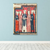 Toile Un mariage, des Décrets de Gratien (Insitu (Plancher de Bois))