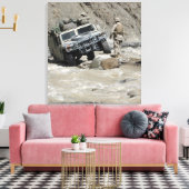 Toile Un Marine américain guide le conducteur d'un Humve (Insitu(Salon))