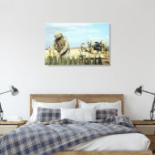 Toile Un marine américain prépare les obus d'obusier à t (Insitu(Chambre))