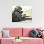 Toile Un Marine lance un fusil de service M16A2 (Insitu(Salon))