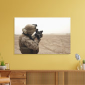 Toile Un Marine tire le M-32 (Insitu(Salon))