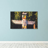 Toile Un mât totem à Vancouver, Canada. (Insitu (Plancher de Bois))