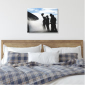 Toile Un membre d'équipage de conduite (Insitu(Chambre))