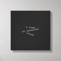 Un Mess De Superbes Chaos Embossés Étiquette Canva