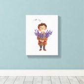 Toile Un mignon petit garçon (Insitu (Plancher de Bois))