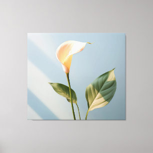 Toile Un moment de paix Calla Lily Réalisme minimal