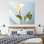 Toile Un moment de paix Calla Lily Réalisme minimal (Insitu(Chambre))