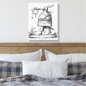 Toile Un monstre, "Les Songes Drolatiques de Pantagruel" (Insitu(Chambre))