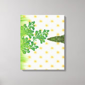 Toile Un motif vert et or visuellement attrayant avec un (Recto)